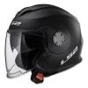 LS2 Verso Matte Black Open Face Helmet