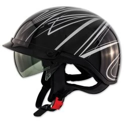 Zox Roadster DDV Freehand Silver Half Helmet