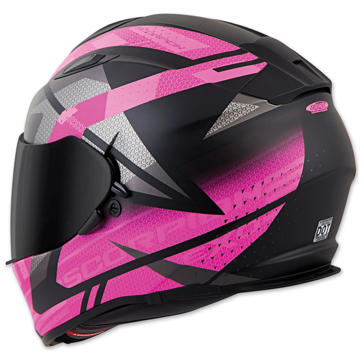 Scorpion EXO EXO-T510 Fury Black/Pink Full Face Helmet 4 Scorpion EXO EXO-T510 Fury Black/Pink Full Face Helmet - Image 4