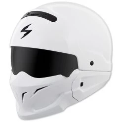 Scorpion EXO Covert Gloss White Half Helmet -Arai shop 166 4134 C V1