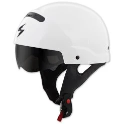Scorpion EXO Covert Gloss White Half Helmet -Arai shop 166 4134 D V1