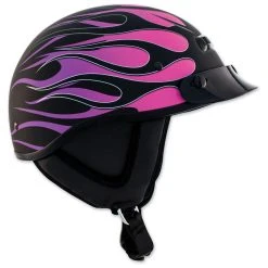 Zox Alto Custom Hot Rod Matte Purple Half Helmet -Arai shop 166 4299 E V1