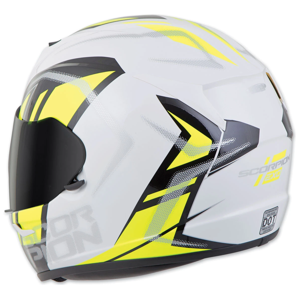 Scorpion EXO EXO-R320 Endeavor White/Neon Full Face Helmet 3 Scorpion EXO EXO-R320 Endeavor White/Neon Full Face Helmet - Image 3