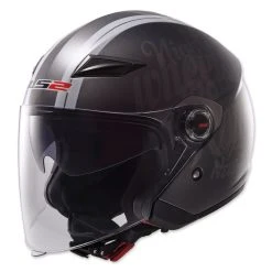 LS2 OF569 Party Titanium/Black Open Face Helmet