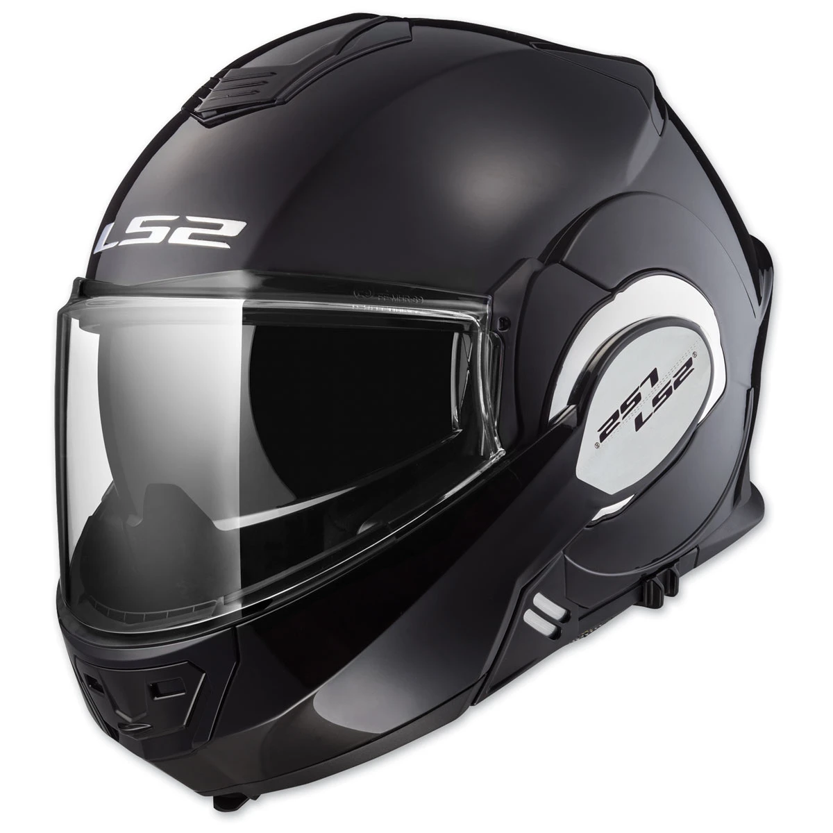 LS2 Valiant Gloss Black Modular Helmet 1 LS2 Valiant Gloss Black Modular Helmet
