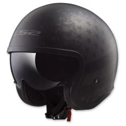 LS2 Spitfire Black Flag Matte Black Open Face Helmet