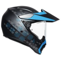 AGV AX-9 Antartica Matte Black/Cyan Full Face Helmet -Arai shop 240 2428 D V1