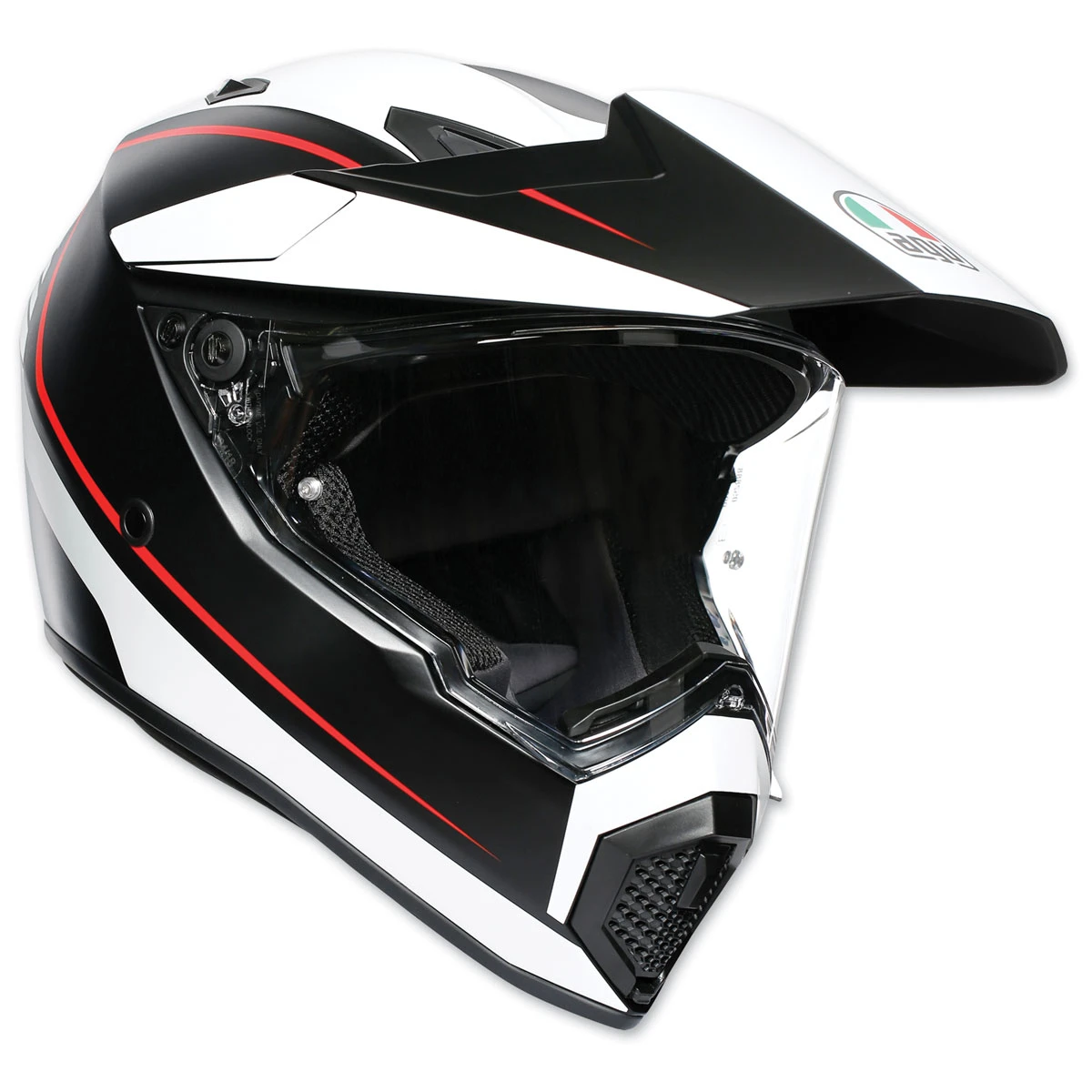 AGV AX-9 Pacific Road Matte Black/White/Red Full Face Helmet 1 AGV AX-9 Pacific Road Matte Black/White/Red Full Face Helmet