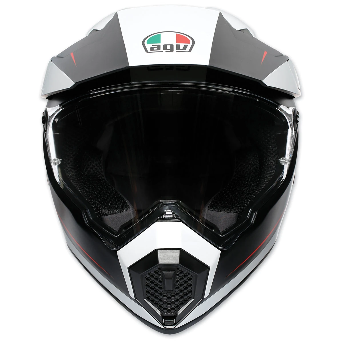 AGV AX-9 Pacific Road Matte Black/White/Red Full Face Helmet 2 AGV AX-9 Pacific Road Matte Black/White/Red Full Face Helmet - Image 2