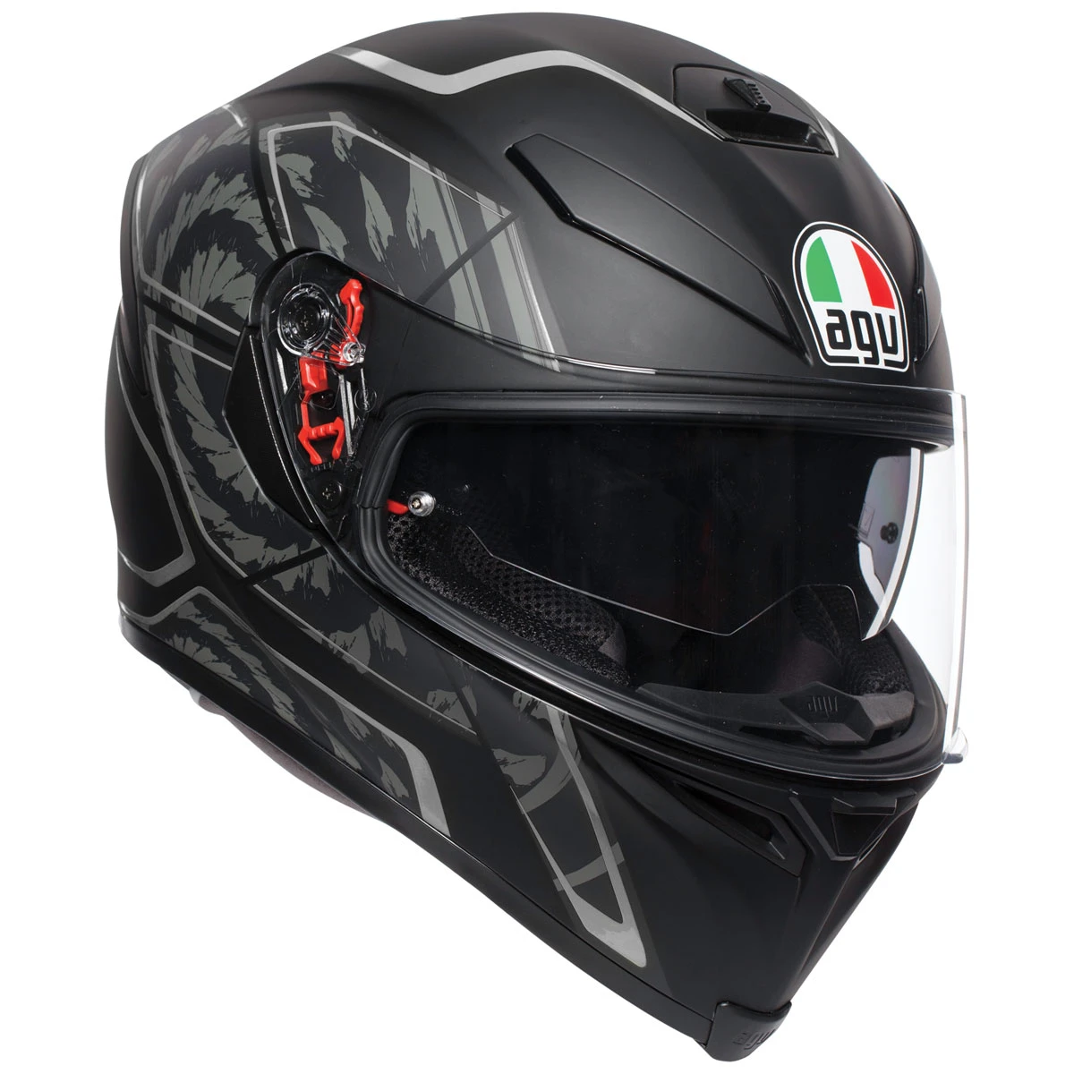 AGV K-5 S Tornado Black/Silver Full Face Helmet 1 AGV K-5 S Tornado Black/Silver Full Face Helmet