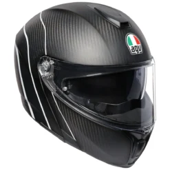 AGV Sport Modular Refractive Carbon/Silver Helmet