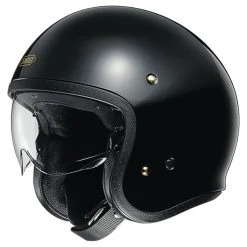 Shoei J-O Black Open Face Helmet