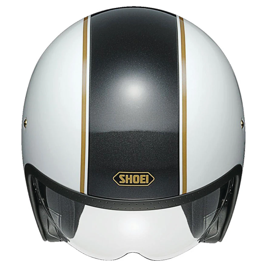 Shoei J-O Carburettor White/Black Open Face Helmet 3 Shoei J-O Carburettor White/Black Open Face Helmet - Image 3