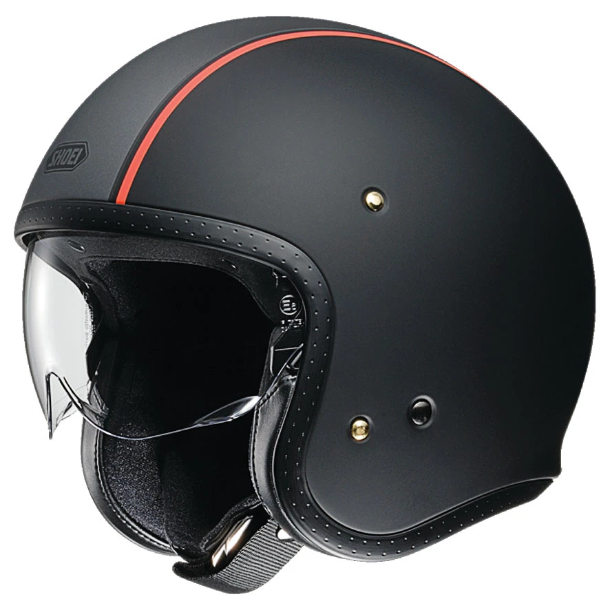 Shoei J-O Carburettor Matte Black/Gray Open Face Helmet 1 Shoei J-O Carburettor Matte Black/Gray Open Face Helmet