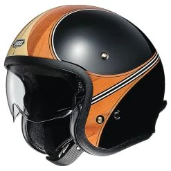 Shoei J-O Waimea Black/Wood Open Face Helmet