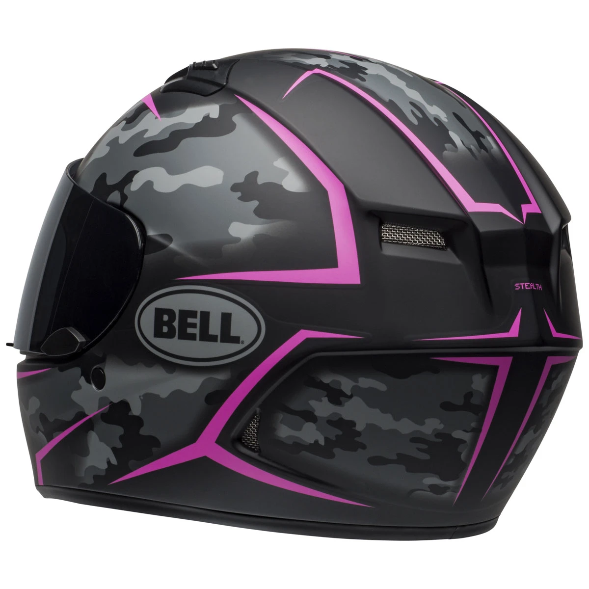 Bell Qualifier Stealth Camo Matte Black/Pink Full Face Helmet 6 Bell Qualifier Stealth Camo Matte Black/Pink Full Face Helmet - Image 6