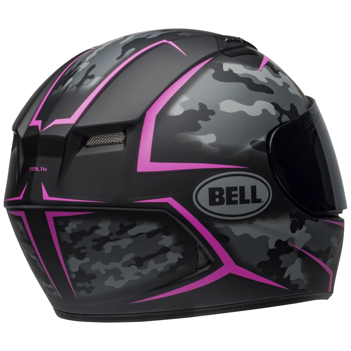 Bell Qualifier Stealth Camo Matte Black/Pink Full Face Helmet 7 Bell Qualifier Stealth Camo Matte Black/Pink Full Face Helmet - Image 7