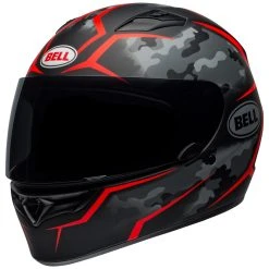 Bell Qualifier Stealth Camo Matte Black/Red Full Face Helmet