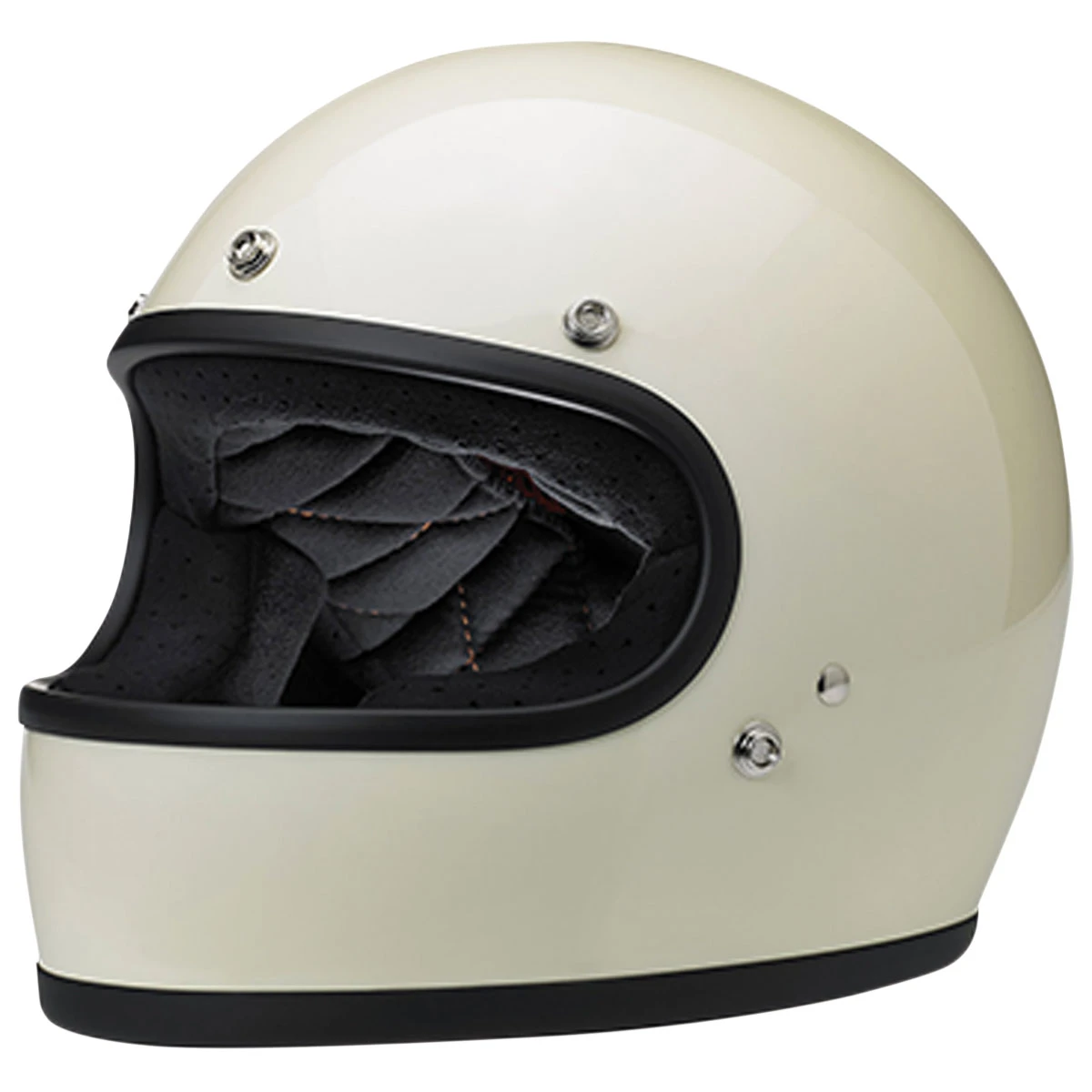 Biltwell Inc. Gringo DOT/ECE Vintage White Full Face Helmet 1 Biltwell Inc. Gringo DOT/ECE Vintage White Full Face Helmet