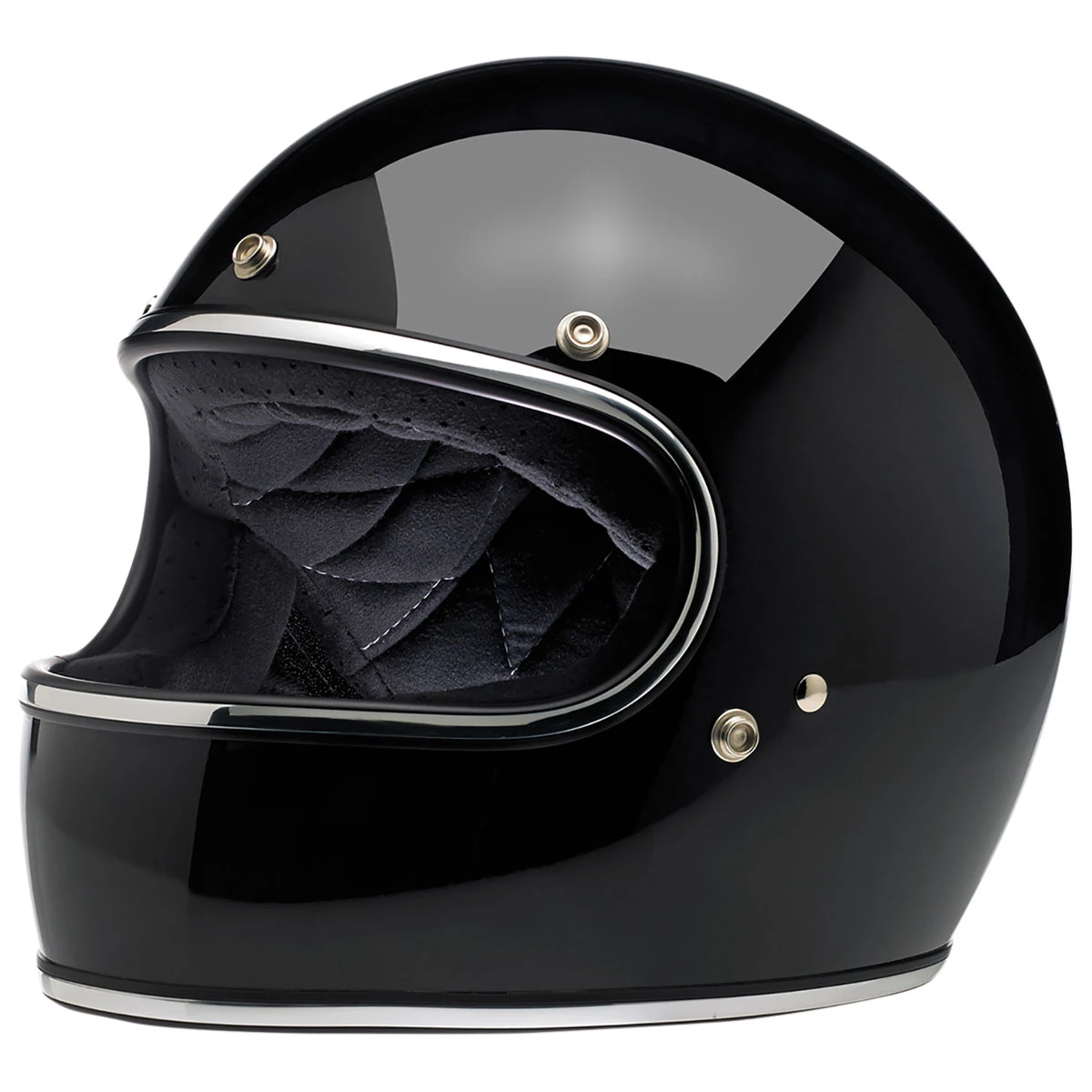 Biltwell Inc. Gringo DOT/ECE Gloss Black Full Face Helmet 1 Biltwell Inc. Gringo DOT/ECE Gloss Black Full Face Helmet