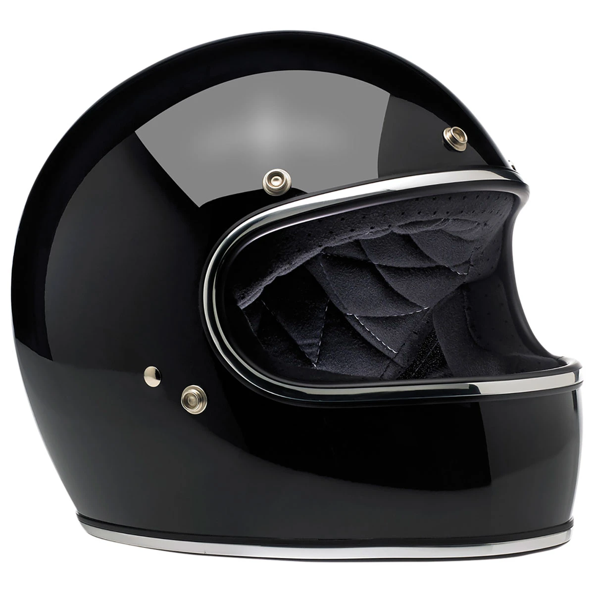 Biltwell Inc. Gringo DOT/ECE Gloss Black Full Face Helmet 2 Biltwell Inc. Gringo DOT/ECE Gloss Black Full Face Helmet - Image 2