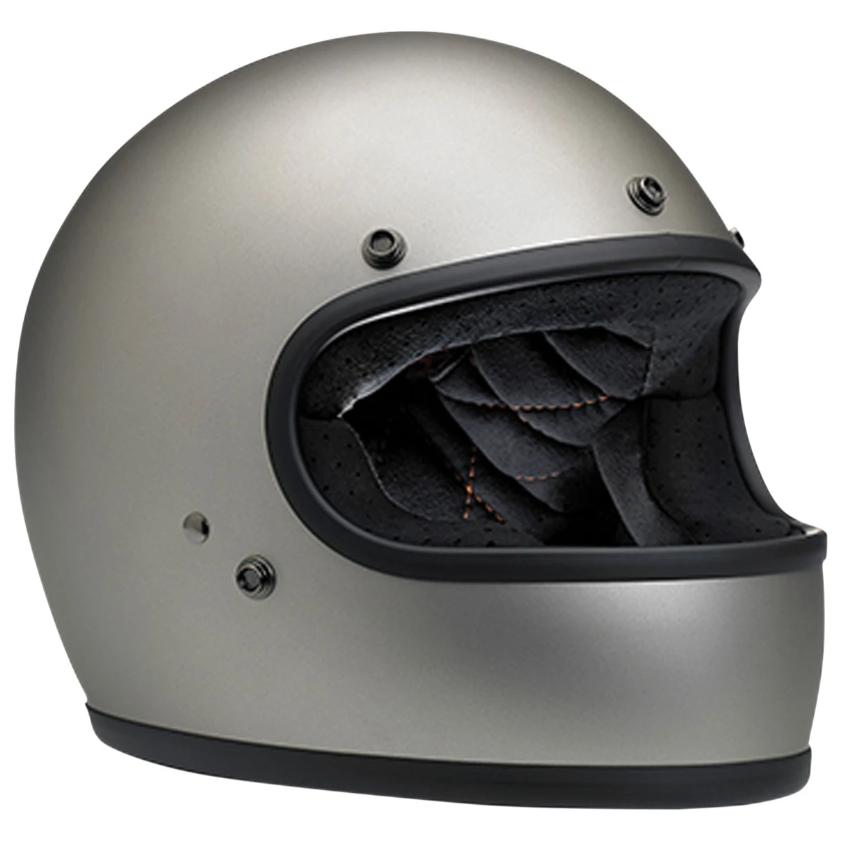 Biltwell Inc. Gringo DOT/ECE Matte Titanium Full Face Helmet 2 Biltwell Inc. Gringo DOT/ECE Matte Titanium Full Face Helmet - Image 2