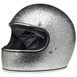 Biltwell Inc. Gringo DOT/ECE Bright Metallic Silver Full Face Helmet