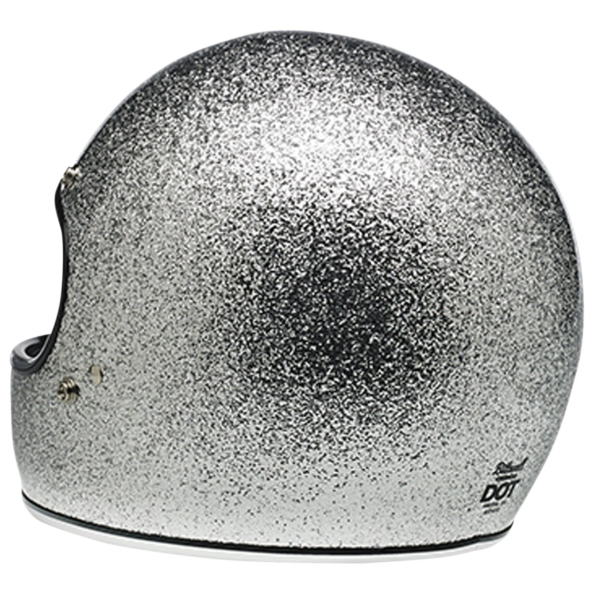Biltwell Inc. Gringo DOT/ECE Bright Metallic Silver Full Face Helmet 4 Biltwell Inc. Gringo DOT/ECE Bright Metallic Silver Full Face Helmet - Image 4