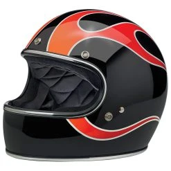 Biltwell Inc. Gringo DOT/ECE Dice Flames Full Face Helmet