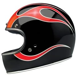 Biltwell Inc. Gringo DOT/ECE Dice Flames Full Face Helmet -Arai shop 305 0548 C V1