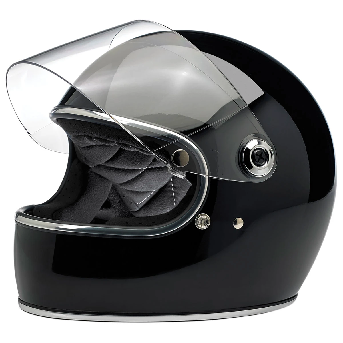 Biltwell Inc. Gringo S DOT/ECE Gloss Black Full Face Helmet 2 Biltwell Inc. Gringo S DOT/ECE Gloss Black Full Face Helmet - Image 2