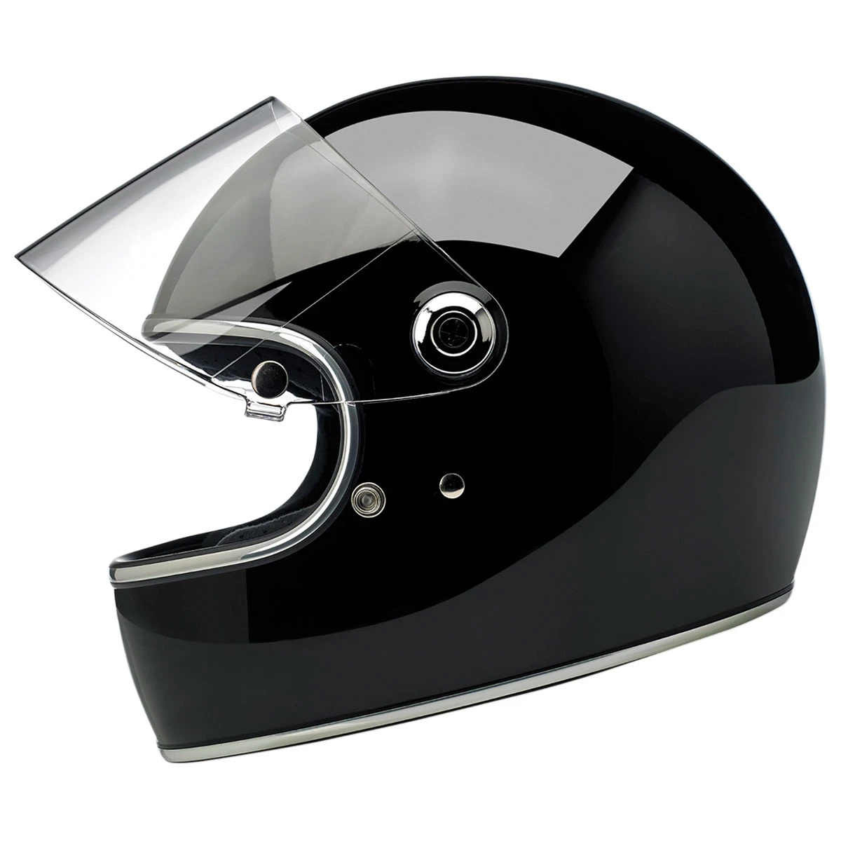 Biltwell Inc. Gringo S DOT/ECE Gloss Black Full Face Helmet 3 Biltwell Inc. Gringo S DOT/ECE Gloss Black Full Face Helmet - Image 3