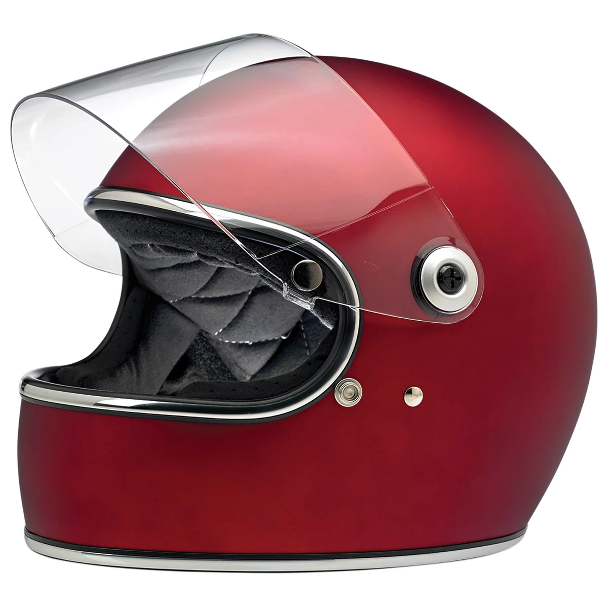 Biltwell Inc. Gringo S DOT/ECE Matte Red Full Face Helmet 3 Biltwell Inc. Gringo S DOT/ECE Matte Red Full Face Helmet - Image 3