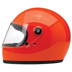 Biltwell Inc. Gringo S DOT/ECE Hazard Orange Full Face Helmet