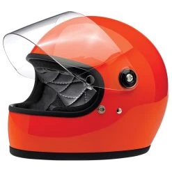 Biltwell Inc. Gringo S DOT/ECE Hazard Orange Full Face Helmet -Arai shop 305 0640 C V1