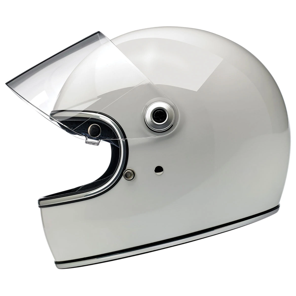 Biltwell Inc. Gringo S DOT/ECE Gloss White Full Face Helmet 2 Biltwell Inc. Gringo S DOT/ECE Gloss White Full Face Helmet - Image 2