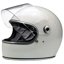 Biltwell Inc. Gringo S DOT/ECE Gloss White Full Face Helmet 6 Biltwell Inc. Gringo S DOT/ECE Gloss White Full Face Helmet -Arai shop 305 0647 C V1
