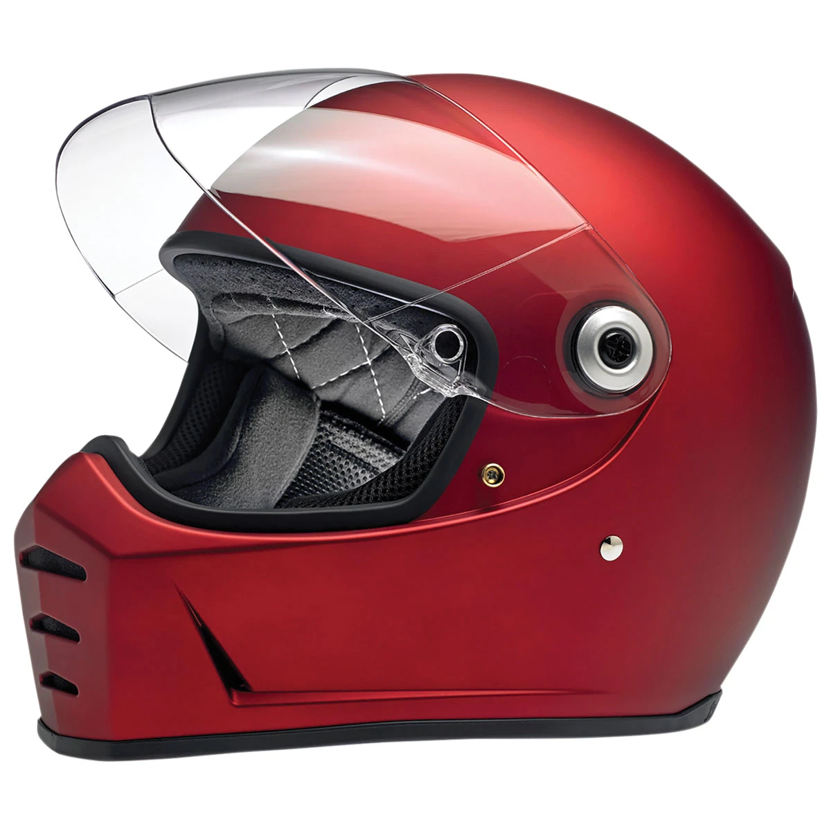 Biltwell Inc. Lane Splitter Matte Red Full Face Helmet 2 Biltwell Inc. Lane Splitter Matte Red Full Face Helmet - Image 2