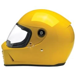 Biltwell Inc. Lane Splitter Safe-T Yellow Full Face Helmet