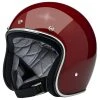 Biltwell Inc. Bonanza Gloss Garnet Open Face Helmet