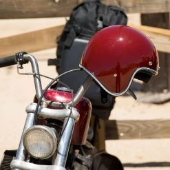 Biltwell Inc. Bonanza Gloss Garnet Open Face Helmet -Arai shop 305 0715 F V3