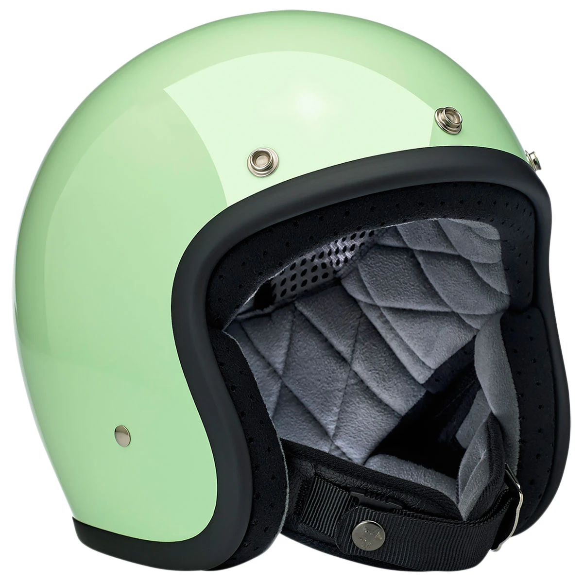 Biltwell Inc. Bonanza Gloss Mint Open Face Helmet 3 Biltwell Inc. Bonanza Gloss Mint Open Face Helmet - Image 3