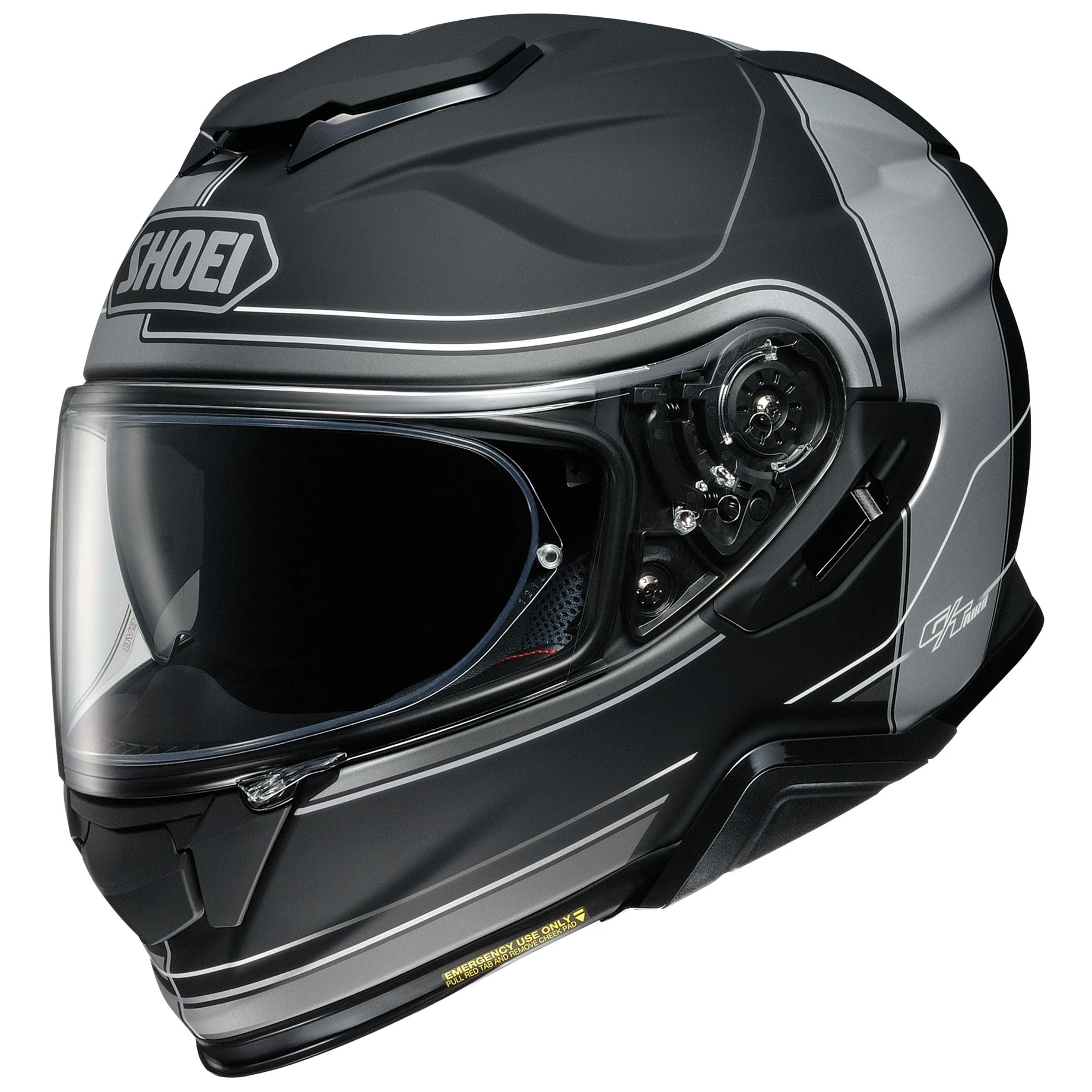 Shoei GT-Air II Crossbar Matte Gray/Black Full Face Helmet 1 Shoei GT-Air II Crossbar Matte Gray/Black Full Face Helmet