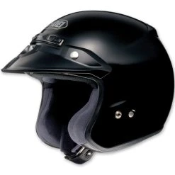 Shoei RJ Platinum-R Black Open Face Helmet