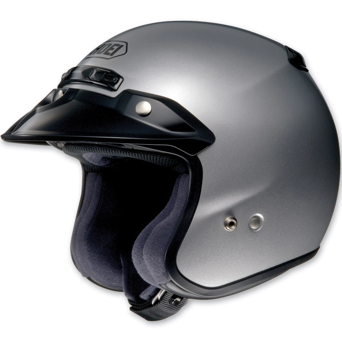 Shoei RJ Platinum-R Light Silver Open Face Helmet 1 Shoei RJ Platinum-R Light Silver Open Face Helmet