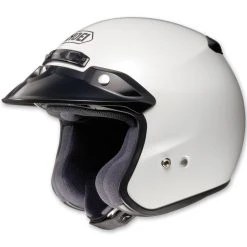 Shoei RJ Platinum-R Crystal White Open Face Helmet