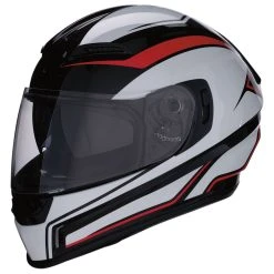 Z1R Jackal Aggressor Red/White/Black Full Face Helmet