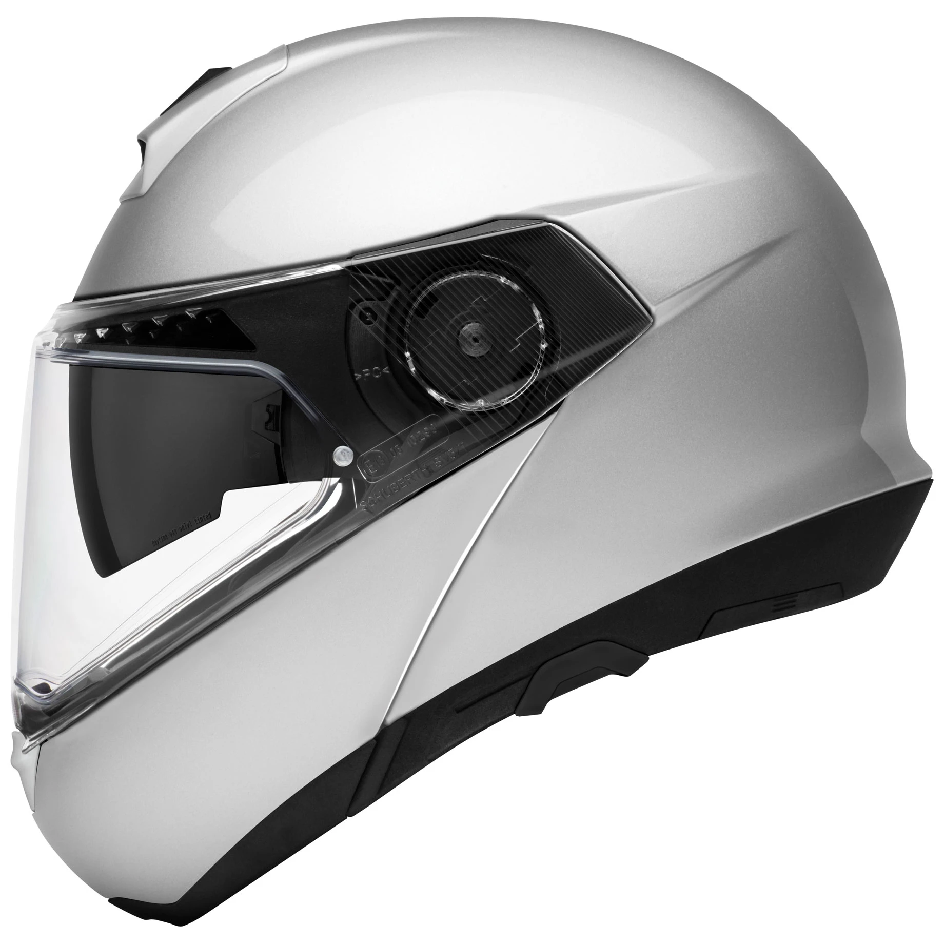 Schuberth C4 Pro Gloss Silver Modular Helmet 2 Schuberth C4 Pro Gloss Silver Modular Helmet - Image 2