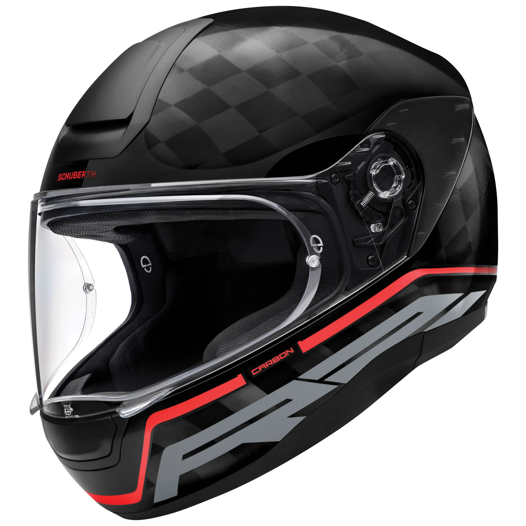 Schuberth R2 Carbon Stroke Red Full Face Helmet 1 Schuberth R2 Carbon Stroke Red Full Face Helmet