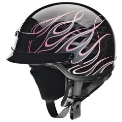 Z1R Nomad Hellfire Gloss Black/Pink Half Helmet